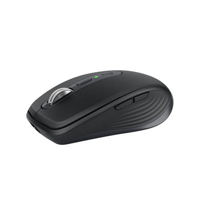 Logitech MX Anywhere 3S Souris Sans Fil Silencieuse, Compacte, Défilement Rapide, Suivi toute Surface en 8K DPI, Boutons Programmables, USB C, Bluetooth, Windows PC, Linux, Chrome, Mac - Graphite