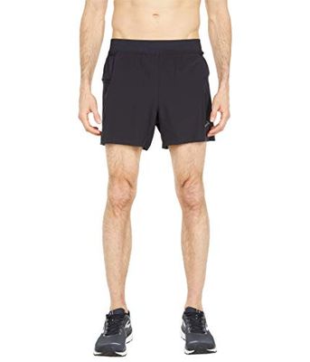BROOKS 211331001 Sherpa 5" 2-in-1 Short Pantaloncini Uomo Black Taglia 25