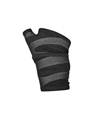 Body Vine Unisex - Muñequera de compresión de 3 Capas para Adultos con Power-Band Compression Taping, CT-N81102-01-00-02, Gris, Medium