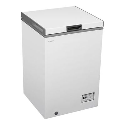Hyundai Congelador Horizontal Blanco HCH1000EDC. Capacidad 98 Litros, Dual Cooling, 4 Star, Modo Super Congelación, Tecnología Cíclica, Puerta Abatible, 1 Cesta, Bajo nivel Sonoro