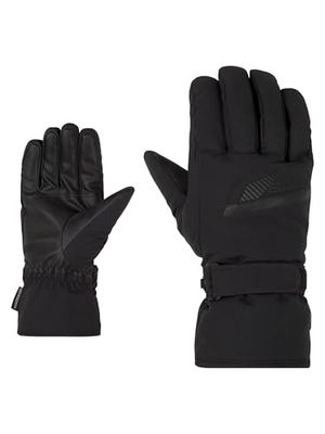 Ziener Guanti da sci GORDANUS da uomo/sport invernali | impermeabili, senza PFC, nero/grafite, 8,5