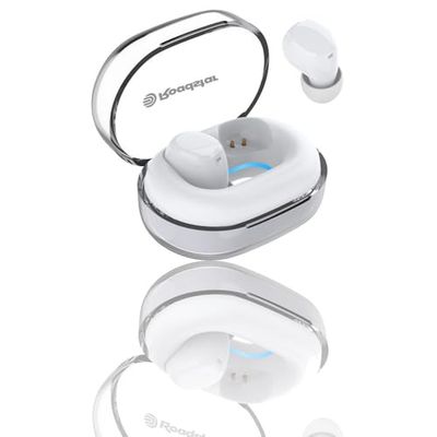 Roadstar Draadloze Bluetooth-hoofdtelefoon HED-360BT/WH met oplaadbox, wit, compact design