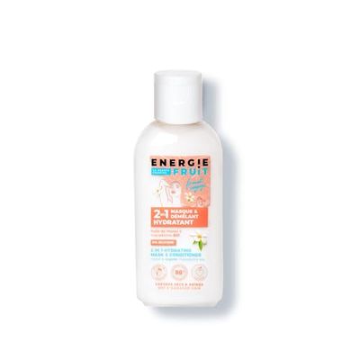ENERGIE FRUIT | Masque + Démêlant Hydratant Format Voyage | Monoï & Macadamia | Cheveux Secs et Abîmés | Vegan | 75ml