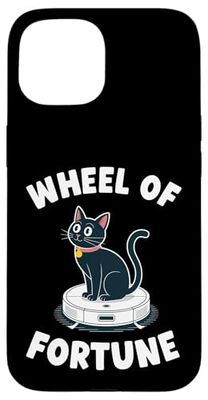 Wheel Of Fortune Cat Joke Robot Vacuum Cleaner Cat Case for iPhone 15