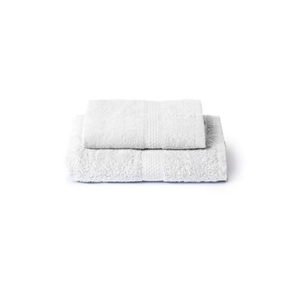 Caleffi Set Asciugamani Bagno Viso e Bidet in Cotone, Asciugamani Resistente a Lavaggi, Include 1 Asciugamano Viso 55x100 cm e 1 Asciugamano Bidet Ospite 40x60 cm, Asciugamani Caleffi 2 Pezzi