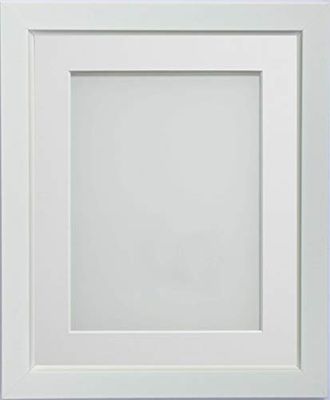 Frame Company Ainsworth Range White 12x12 inch Picture Photo Frame with White Mount for Image 10x10 inch * Choice of Sizes* Fitted with Real Glass