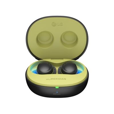 LG Electronics Tone Free Fit DTF7Q Auriculares intraurales Bluetooth, con Sistema Meridian, ANC cancelación Activa de Ruido y UVnano+, Negro