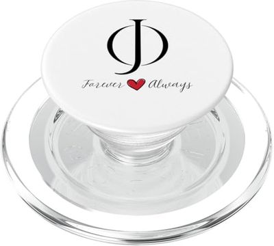 J & O - Iniciales para parejas, boda, aniversario, inauguración de la casa PopSockets PopGrip para MagSafe