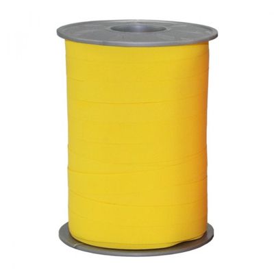 C.E. Pattberg Gift Ribbon - yellow Matt, 200 m Ribbon In Paperlook For Wrapping Gifts, 10 mm Width, Create Beautiful Floral And Baby Shower Decorations, Pastel Balloon Ribbons - For Every Occasion
