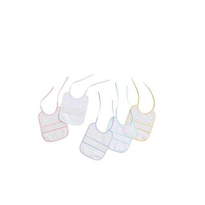 Interbaby 00043, set van 12 kruissteekslabbetjes, 25 x 30, uniseks