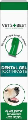 Vet's Best Dental Gel Tandpasta voor honden, Vermindert tandplak en verfrist de adem 100g