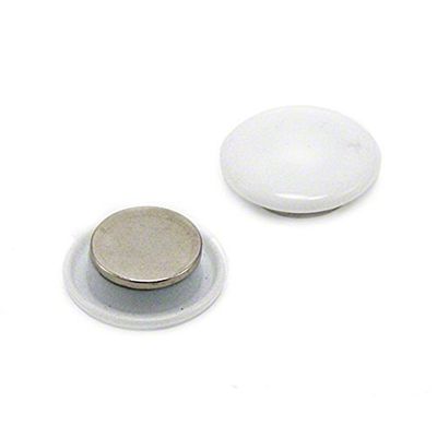 Imanes de Oficina de Planificación Blanca de Alta Potencia para Refrigerador, Pizarra, Tablero de Anuncios, Archivador - 30mm de Diámetro x 11mm de Alto - Paquete de 24