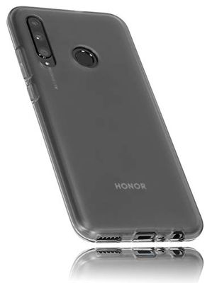 Mumbi hoes compatibel met Honor 20 Lite mobiele telefoon case telefoonhoes, transparant zwart