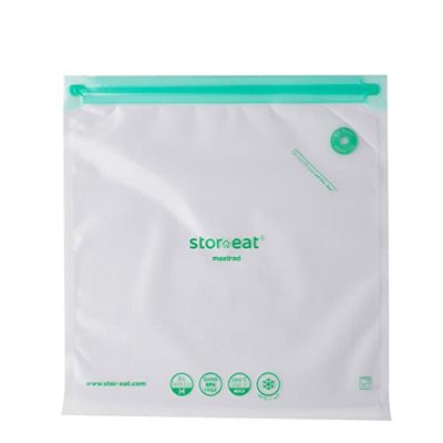 Mastrad – Pack of 10 Vacuum Food Bags – 3L – Reusable – Food Freshener – 3L – Compatible with Vacuum Pump Stor-Eat – BPA Free