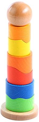 BSM – Juguetes de madera – la torre Circular, EF 21187 , color/modelo surtido
