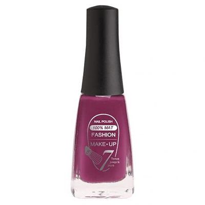 Fashion Make-Up FMU1400807 Vernis à Ongles 100% Mat N°7 Prune 11 ml