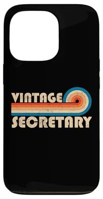 Vintage Secretary Job Title Birthday Idea Custodia per iPhone 13 Pro