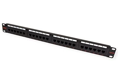 ROLINE Cat.5e (Class D), 19" patchpaneel, 24 poorts, UTP, zwart