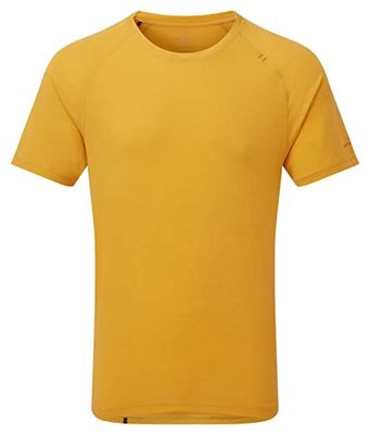 Ronhill Män mäns liv Tencel S/S Tee T-shirt Mörk guld Marl XL