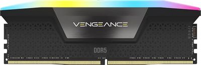 CORSAIR VENGEANCE RGB DDR5 RAM 16GB (1x16GB) 5600MHz CL40 Intel XMP iCUE Compatibel Computergeheugen – Zwart (CMH16GX5M1B5600C40)