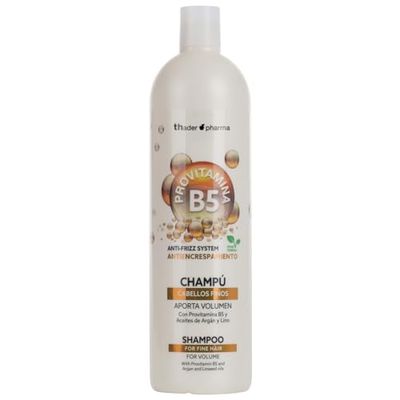 Shampoo effetto anticrespo Provitamina B5 e oli di Argan e Lino per capelli fini, 1000 ml