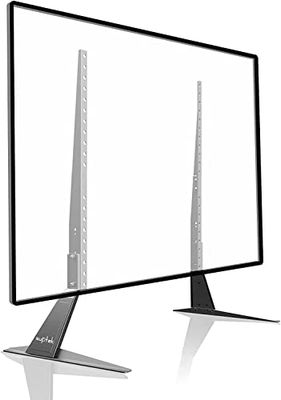 Suptek Universele tv-standaard, tv-beenvervanging voor de meeste 22-65 inch LCD/LED/OLED/Plasma-tv's, verstelbare tafelpoten voor plat en gebogen scherm, VESA tot 800 x 400 mm, capaciteit 50 kg