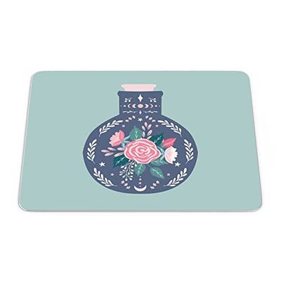 Bonamaison, Tappetino per il mouse rettangolare con stampa digitale, antiscivolo, per ufficio e casa, dimensioni: 22 x 18 cm