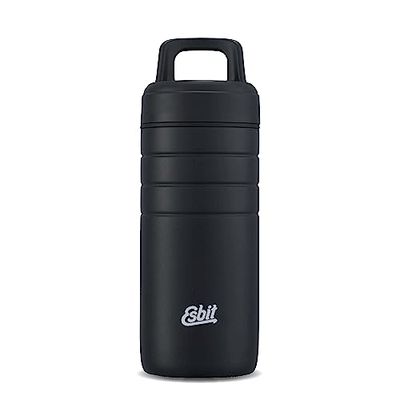 Esbit Thermobecher Majoris mit Isolierverschluss, Edelstahl, Schwarz, 0, 45L, Travel Mug Unisex, Nero, 450 ml