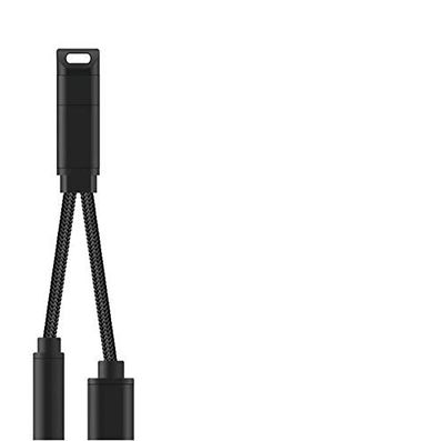 Microconnect USB3.1CSOUNDCH adaptador de cable USB C 3.5mm/USB Negro - Adaptador para cable (USB C, 3.5mm/USB, Negro)