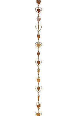 Ancient Graffiti RC-HRT-IR 4 x 96 x 4-inch gevlamd koperen hart regenketting - meerkleurig