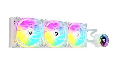 Nfortec - ATRIA X Vloeibare CPU Koeling ARGB 360mm, Infinity Mirror 360 Graden Draaibaar, 3x 120mm PWM ARGB Fans, AMD en Intel Compatible, wit