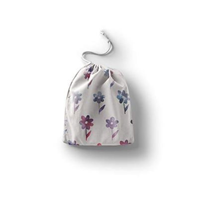 Bonamaison Printed Cotton Produce Bag with Drawstring, Reusable Grocery Bag, Biodegradable Eco-Friendly Bags, Travel Pouch, Sachet Bags, Shopping Bag, Eco Friendly, Foldable, Size: 12x15 Cm