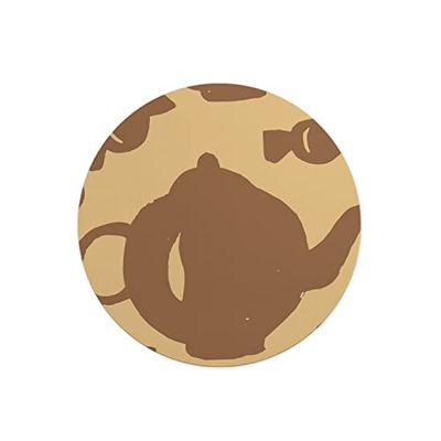 Questo Casa, Round Digital Printed Mouse Pad, Non-Slip Base, for Office and Home, Diameter:22cm