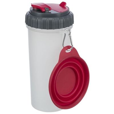 Trixie Voedsel- en waterreservoir, kunststof, 2 x 0,35 l/Ø 11 x 23 cm