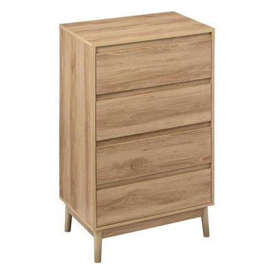 5five - kist met 4 laden, eikenlook, naturel