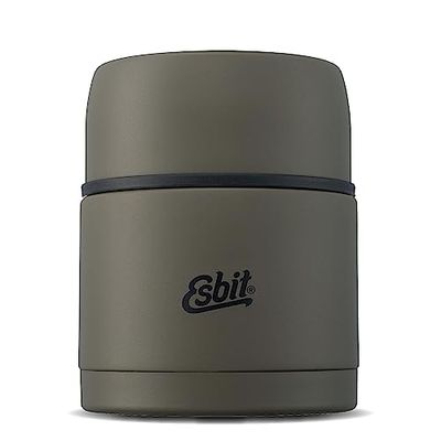 Esbit Classic thermocontainer voor gerechten - warmhoudcontainer 500 ml in olijfgroen - van roestvrij staal voor warme en koude levensmiddelen
