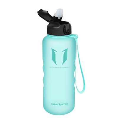 Super Sparrow Borraccia Sportiva & Bottiglia Bambini Senza Perdite - Borraccia Sportiva con Cannuccia - 1.5L Bottiglia Acqua Riutilizzabile di Grande Capacità - Senza BPA