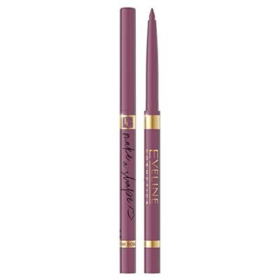 Eveline Cosmetics Matita Labbra Automatica - No 05 Pink Rose | Collezione Make A Shape | Matita Labbra a Lunga Durata e Altamente Pigmentata