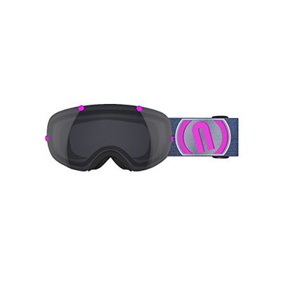 Neon Svart rosa fluorescerande spegel skidmask svart