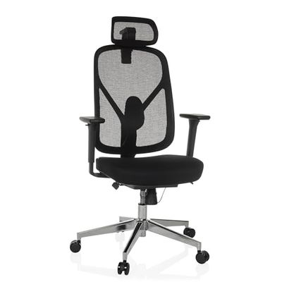 hjh OFFICE Professionele bureaustoel RALOO PRO stof/netstof Zwart