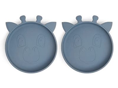 NUUROO - Akila Siliconen Bord 2-pack Giraffe - Bering Sea