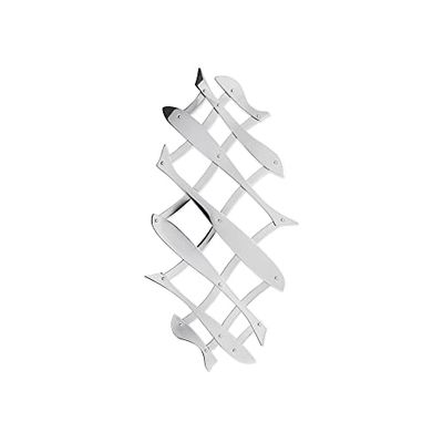 Alessi | DUL03 Pescher Salvamanetéis de design extensível em aço polido