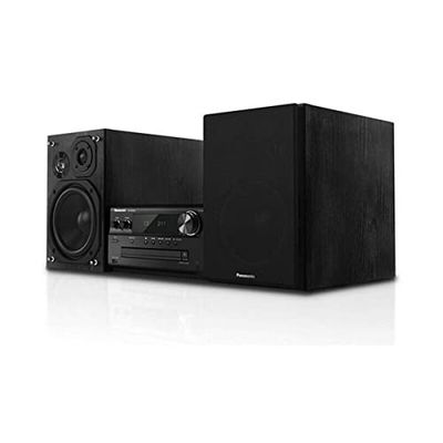 Panasonic - SC-PMX90 - Mini impianto stereo con altoparlanti in bambù (120 W, Hi-Fi, audio domestico, woofer da 14 cm, tweeter a cupola in seta da 1,9 cm, tweeter piezoelettrico da 1,5 cm, Bluetooth, USB Dual, Radio FM, AUX 3,5 mm), argento