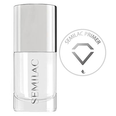 Semilac Primer acido per smalto gel e unghie acriliche. Sgrassatore professionale per unghie per manicure o pedicure perfetti. Facile da applicare. 7 ml