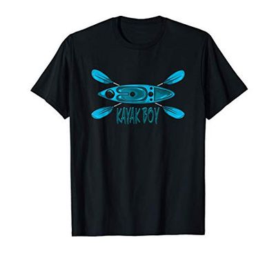 Regalo d'epoca di kayak per ragazzi - Kayak Boy Maglietta