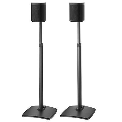 Sanus Altura Ajustable Altavoz inalámbrico Soporte en un par para Sonos Play: 1 and Play: 3 – Negro