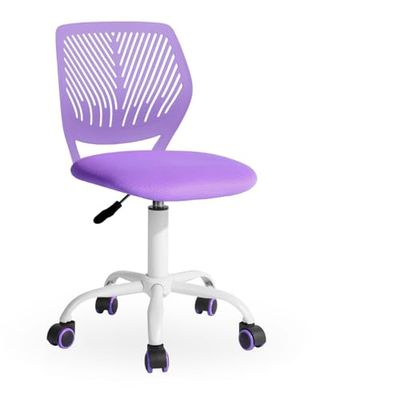 FurnitureR Chaise de Coiffeur pivotante réglable en Hauteur sans accoudoirs Siège en Tissu PP Dos 130 kg SGS roulettes Salon