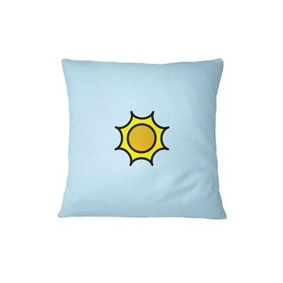 Bona Basics, Fodera decorativa per cuscino decorativa, decorazione per la casa, per divano, caffetteria, Dimensioni: 45X45 cm, colore: azzurro