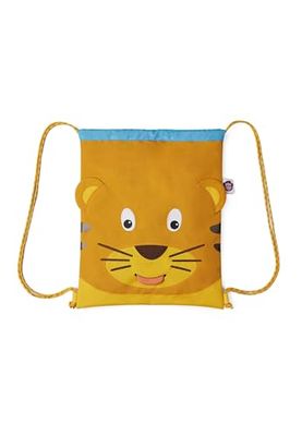 Affenzahn Sacca Sportiva Turnbeutel für Mädchen und Jungen Kinder 1-5 Jahre Tigre - Giallo