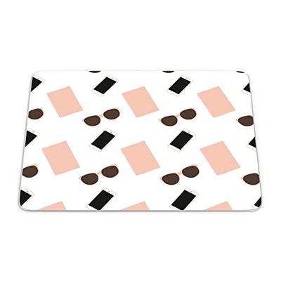 Questo Casa, Tappetino per mouse con stampa digitale, antiscivolo, per ufficio e casa, dimensioni: 22 x 18 cm